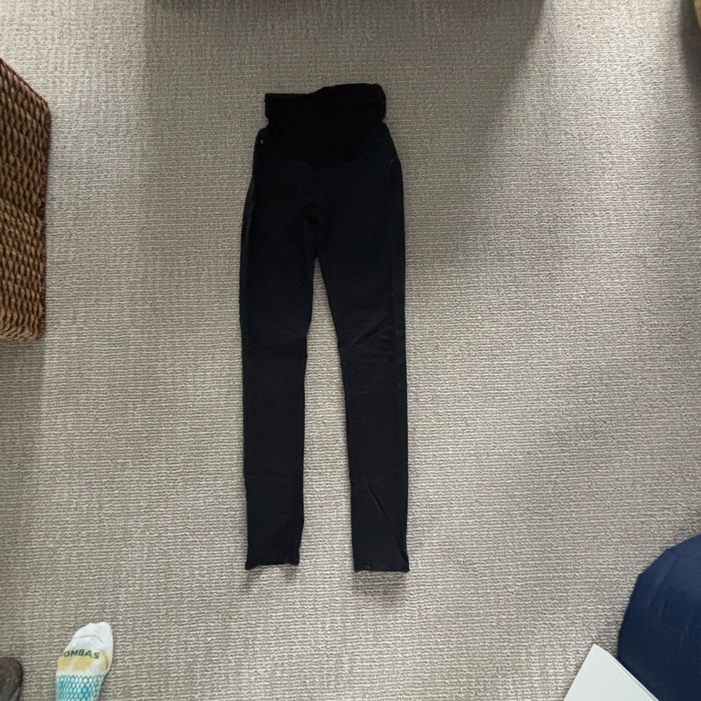 Women’s black AG maternity jeans